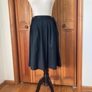 Vintage Alicia Black A-line Skirt, Size 12